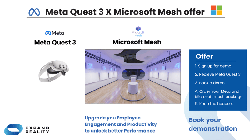 Meta Quest 3 x Microsoft Mesh offer