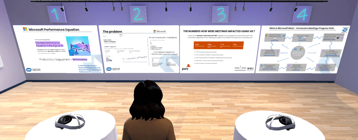 Meta Quest 3 And Microsoft Mesh Demo Room 