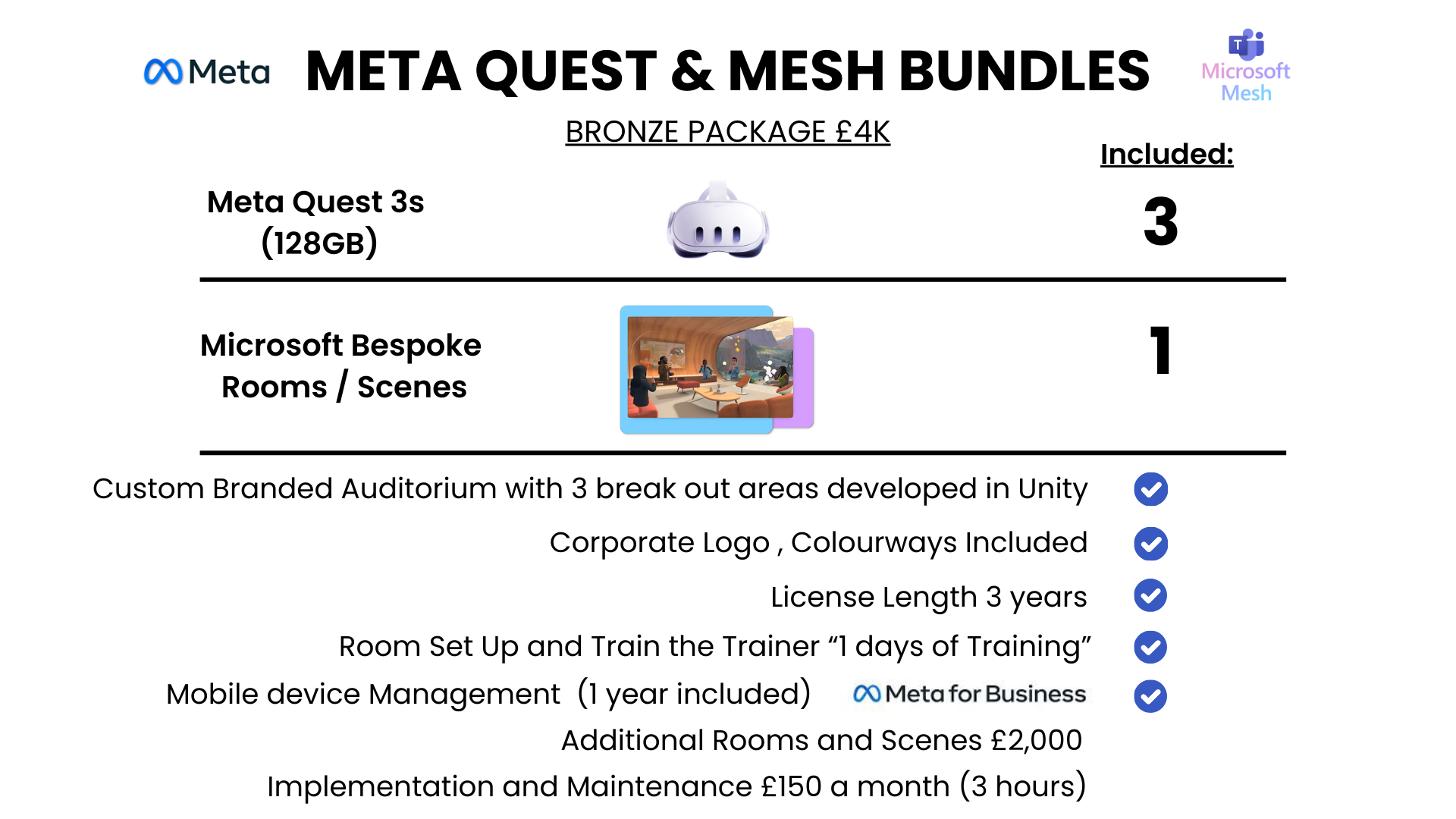 The Microsoft mesh bronze package 