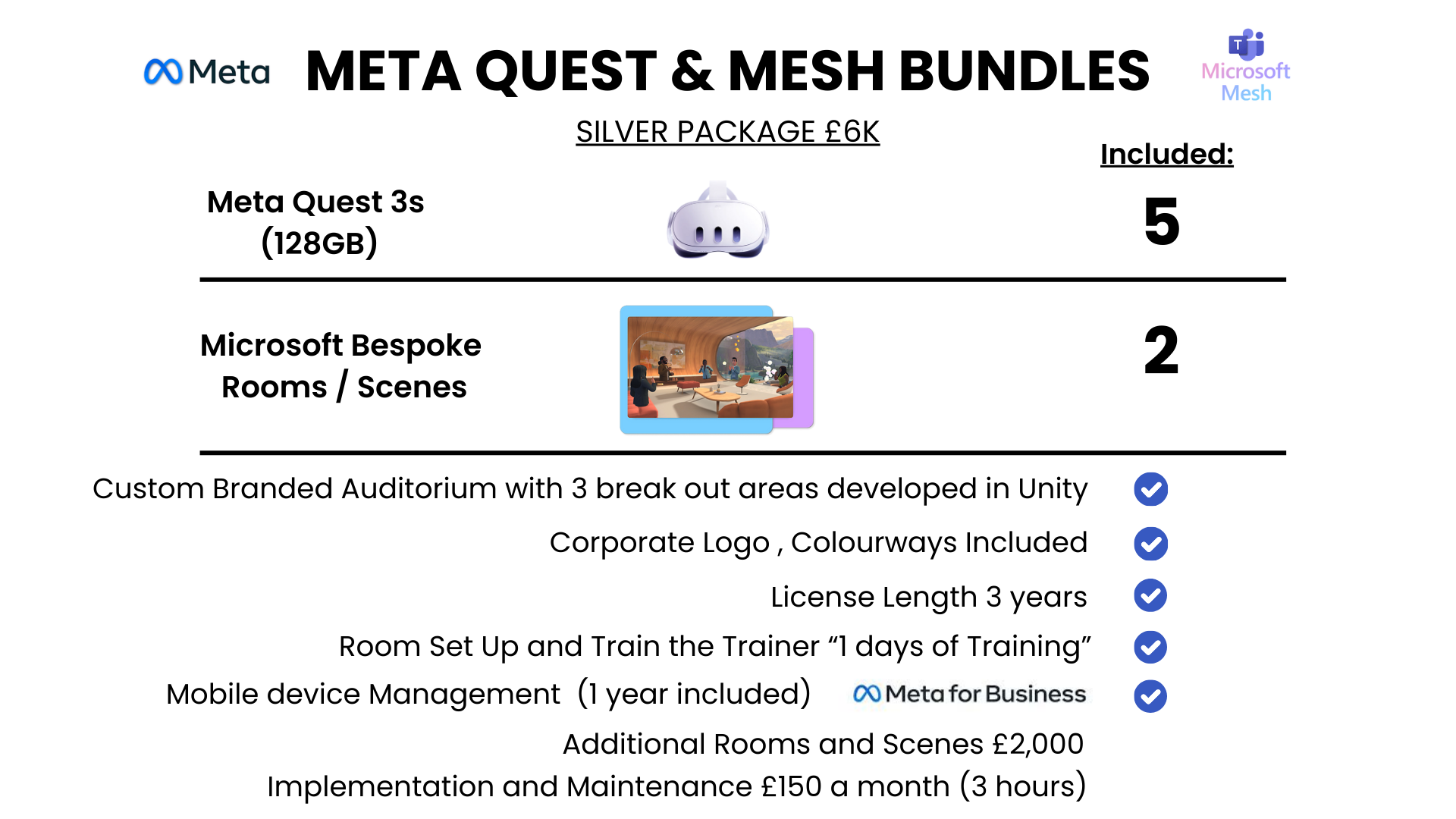 Silver mesh bundle